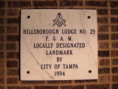 City of Tampa Local Landmark Plaque image. Click for full size.