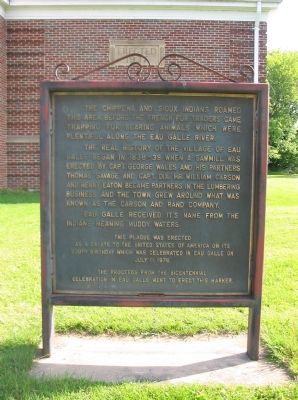 Eau Galle Marker image. Click for full size.