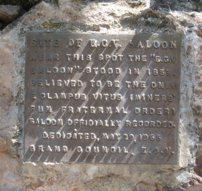 Site of E.C.V. Saloon Marker. Click for full size. Site of E.C.V. Saloon Marker image. Click for full size.