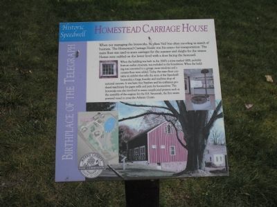 Homestead Carriage House Marker image. Click for full size.