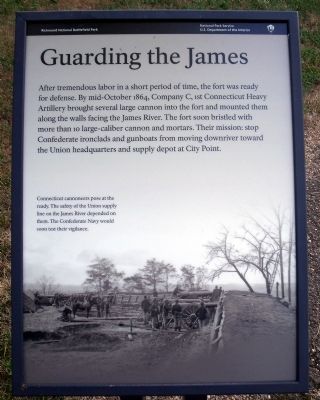 Guarding the James Marker image. Click for full size.