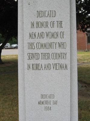 Plainville Korean War – Vietnam War Monument. Click for full size. Plainville Korean War – Vietnam War Monument image. Click for full size.