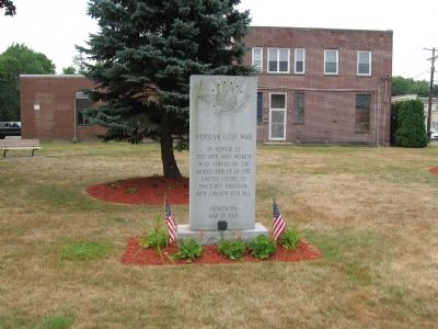 Plainville Persian Gulf War Monument. Click for full size. Plainville Persian Gulf War Monument image. Click for full size.