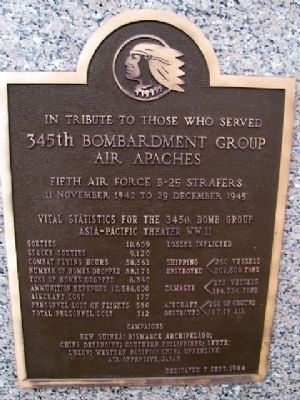 345th Bombardment Group Marker image. Click for full size.
