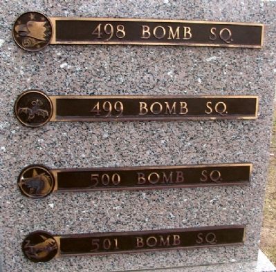 345th Bomb Group Squadron Markers image. Click for full size.