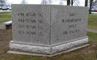 345th Bombardment Group Marker (Back) image. Click for full size.