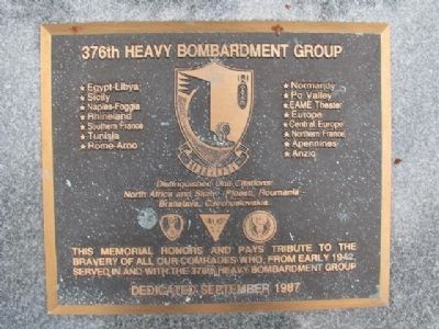 376th Heavy Bombardment Group Marker image. Click for full size.