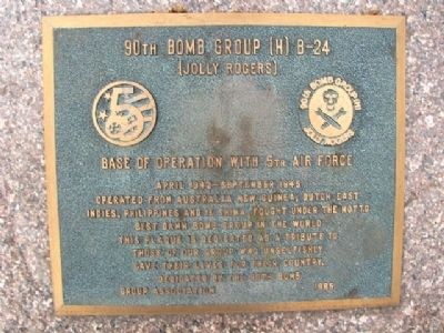 90th Bomb Group (H) B-24 Marker image. Click for full size.