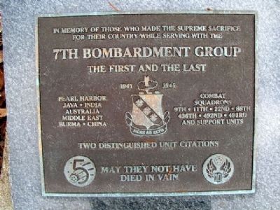 7th Bombardment Group Marker image. Click for full size.