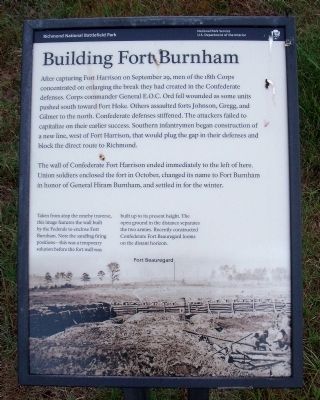 Building Fort Burnham Marker image. Click for full size.