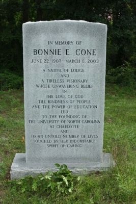 Bonnie E. Cone Marker image. Click for full size.