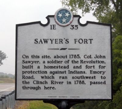 Sawyer's Fort Marker image. Click for full size.
