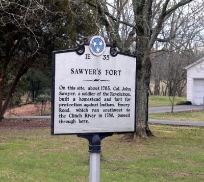 Sawyer's Fort Marker image. Click for full size.