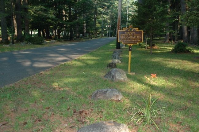 Sacandaga Public Campsite Marker image. Click for full size.
