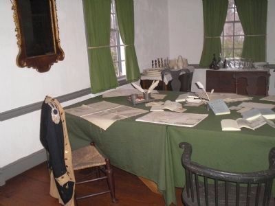 War Room in Washington's Headquarters image. Click for full size.