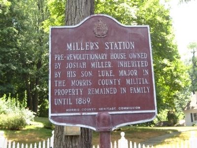 Miller's Station Marker image. Click for full size.