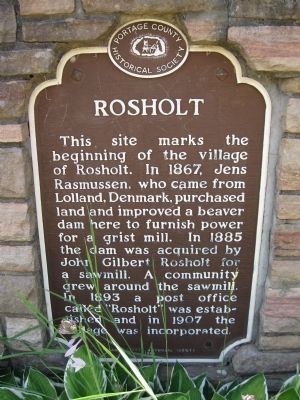 Rosholt Marker image. Click for full size.
