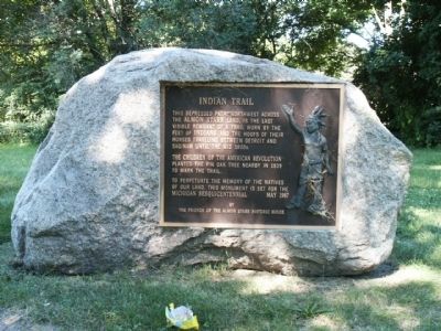 Indian Trail Marker. Click for full size. Indian Trail Marker image. Click for full size.