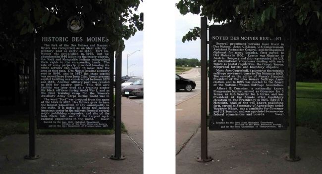 Historic Des Moines / Noted Des Moines Residents Marker image. Click for full size.