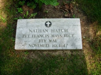 Nathan Hatch Grave Marker. Click for full size. Nathan Hatch Grave Marker image. Click for full size.
