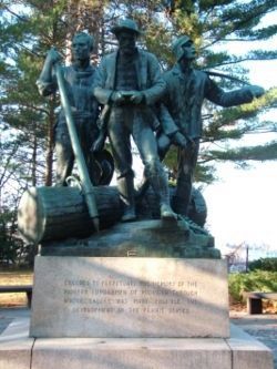 Michigan Lumbermans Monument image. Click for full size.