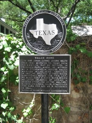 Walch Home Marker. Click for full size. Walch Home Marker image. Click for full size.
