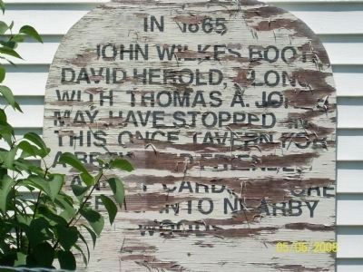 Sign on Tavern. Click for full size. Sign on Tavern image. Click for full size.