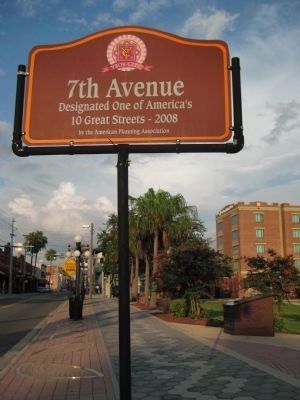 7th Avenue Sign and the Rough Riders Memorial image. Click for full size.