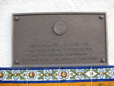 Rotary Club Plaque image. Click for full size.