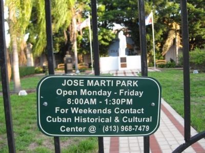 Jose Marti Park Hours image. Click for full size.