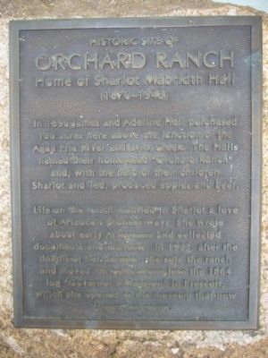 Historic site of Orchard Ranch Marker image. Click for full size.