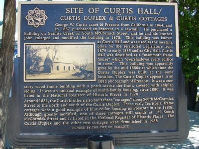 Site of Curtis Hall Marker image. Click for full size.