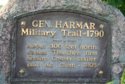 General Harmar Military Trail Marker image. Click for full size.