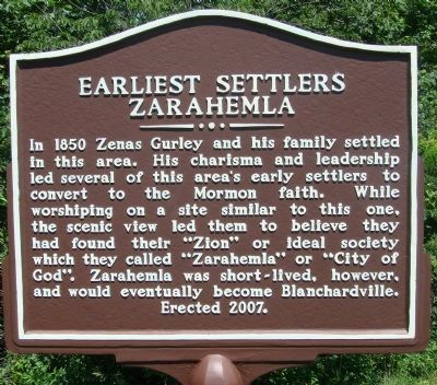 Earliest Settlers Marker. Click for full size. Earliest Settlers Marker image. Click for full size.