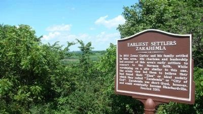 Earliest Settlers Marker. Click for full size. Earliest Settlers Marker image. Click for full size.