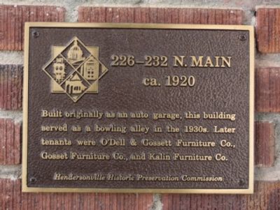 226-232 N. Main Marker image. Click for full size.