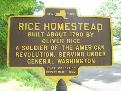 Rice Homestead Marker image. Click for full size.