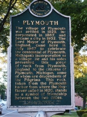 Plymouth Marker image. Click for full size.