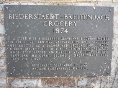 Biederstaedt – Breitenbach Grocery Marker. Click for full size. Biederstaedt – Breitenbach Grocery Marker image. Click for full size.