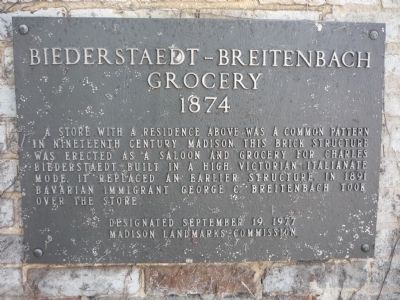 Biederstaedt – Breitenbach Grocery Marker image. Click for full size.