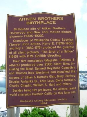 Aitken Brothers Birth Place Marker image. Click for full size.