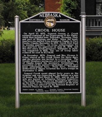 Crook House Marker image. Click for full size.