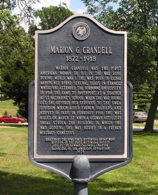 Marion G. Crandell Marker image. Click for full size.