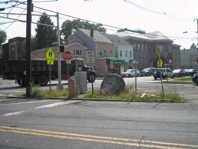 Marker on Vreeland Avenue. Click for full size. Marker on Vreeland Avenue image. Click for full size.