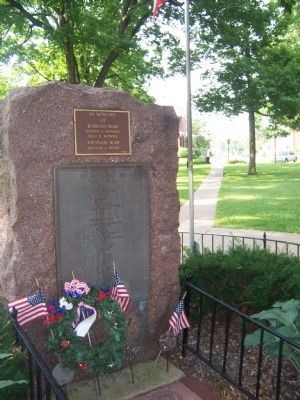 Memorial Marker in City Hall Park, Platteville image. Click for full size.