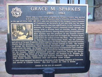 Grace M. Sparkes Marker image. Click for full size.