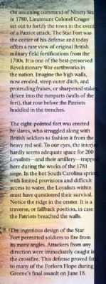 The Star Fort Marker. Click for full size. The Star Fort Marker image. Click for full size.