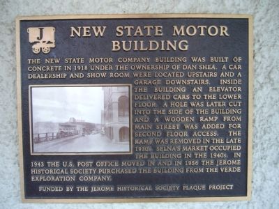 New State Motor Building Marker image. Click for full size.