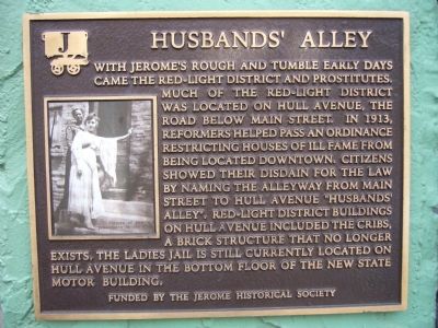 Husband's Alley Marker image. Click for full size.