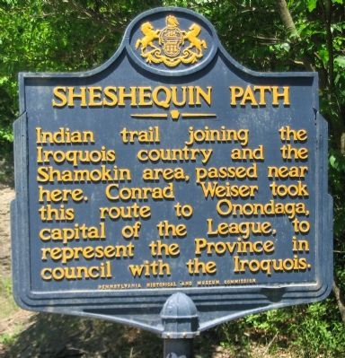 Sheshequin Path Marker image. Click for full size.